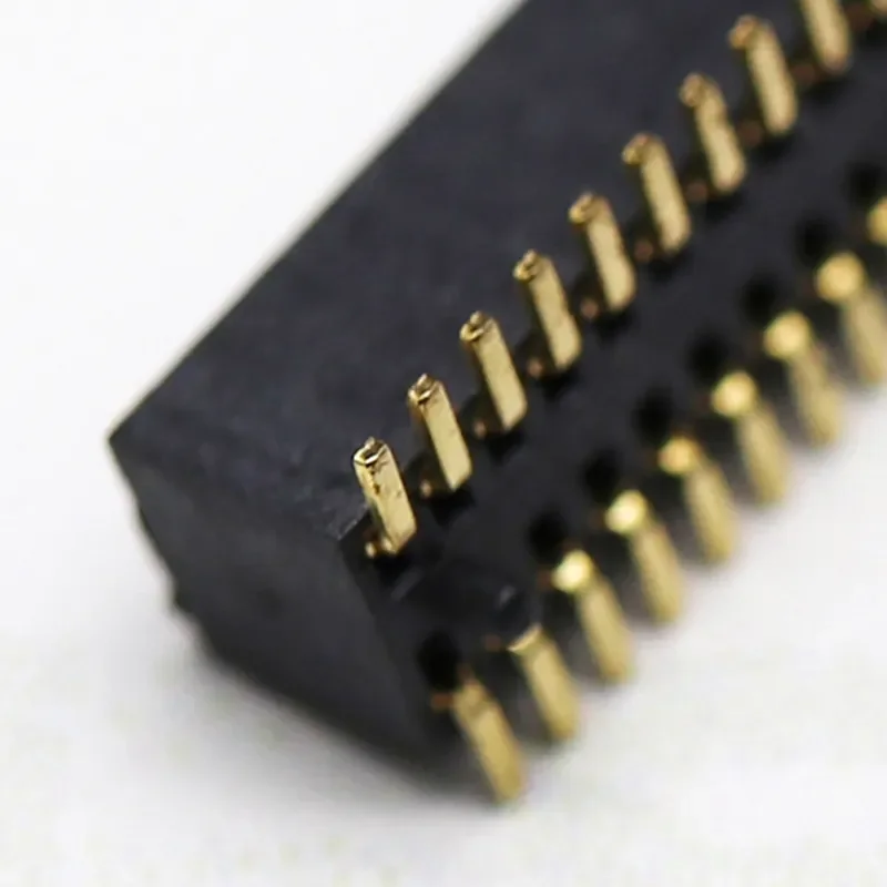 Custom spacing 0.8mm-1.2mm height 3.1mm positions 02~50P male female header double row SMT with locating post connector