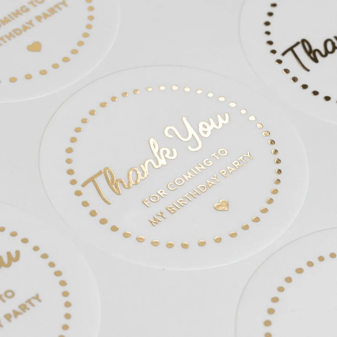 Customized Size and Design Cosmetic Vinyl Adhesive Waterproof Transparent Label Custom Logo Thank You Clear Sticker