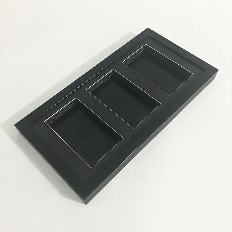 Manufacturer Card graded Display Case Sports Card Display Frame 3 openings Wall Cabinet for graded Trading Card