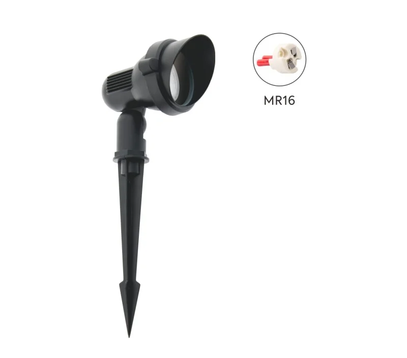 High Quality GU10 MR16  MAX35W IP65  Waterproof Spike Landscape Light Black  For Lawn Yard Garden