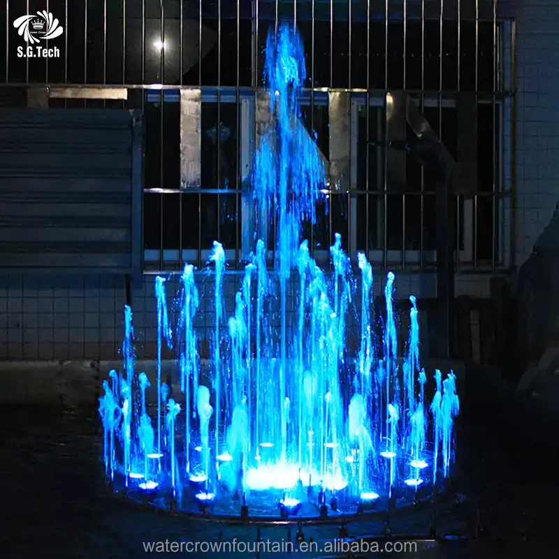 Водная Корона современный маленький садовый Фонтан музыкальный фонтан с RGB светом для наружного садового ландшафта