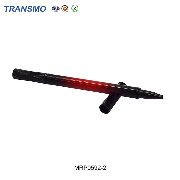 Customized double head liquid eyeliner packaging gradient red empty eyeliner pencil tube