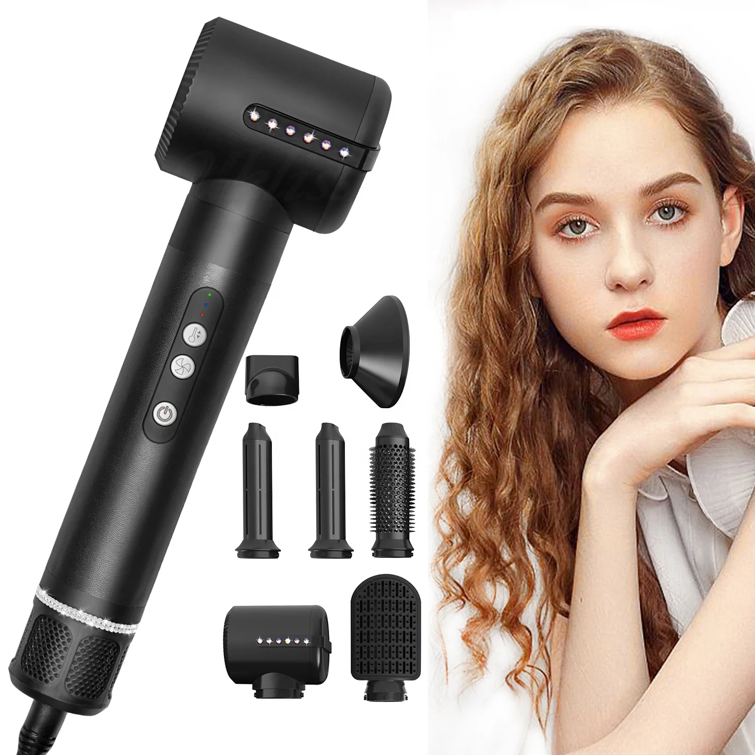 7 In 1 Brushless Motor Hair Dryer Hair Salon Styling Tool High Speed Hair Dryer Brush