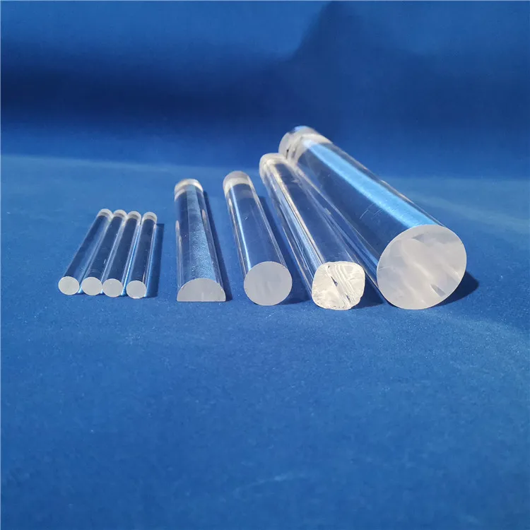 Настраиваемые термостойкие прозрачные плавленые кварцевые боросиликатные кремниевые кварцевые стержни