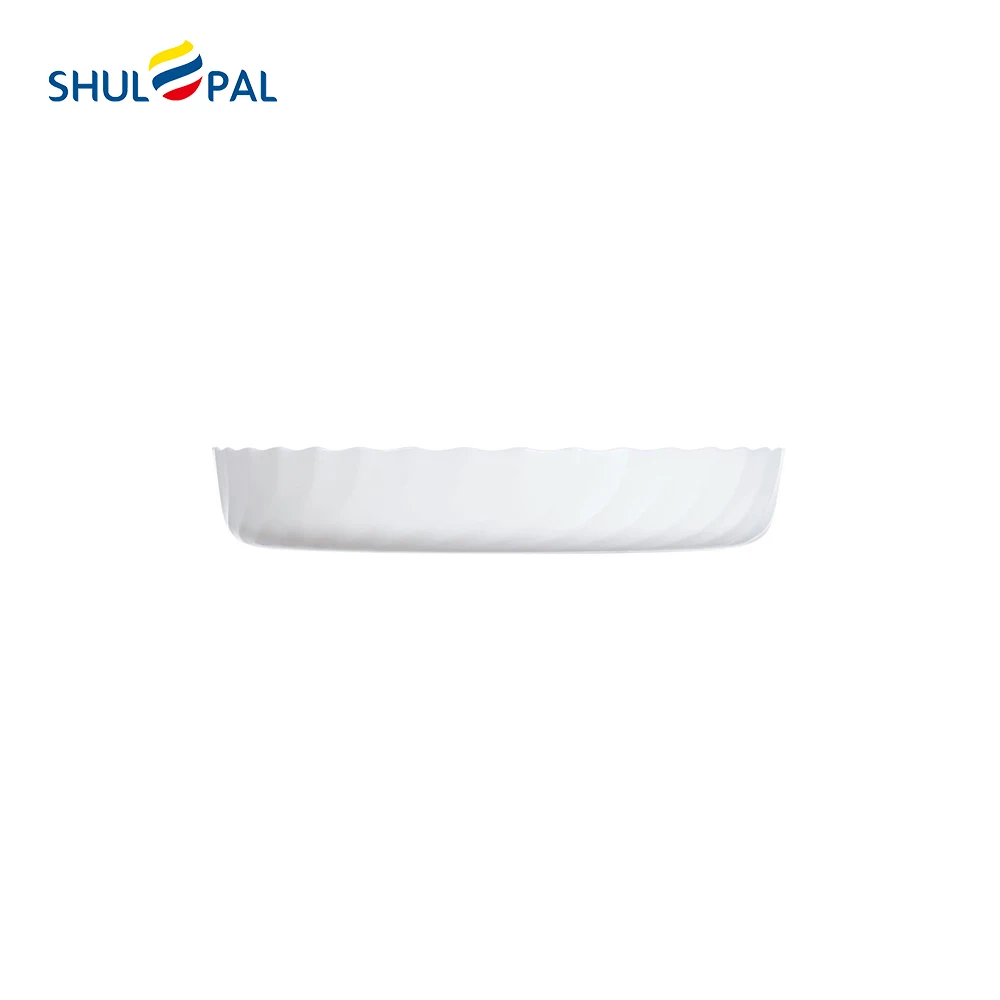 Popular Porcelain Ramekins Mini Fluted Quiche Dishes Tart Pan Tempered Glass Round Pie Plates Baking Dishwasher and Oven Saf