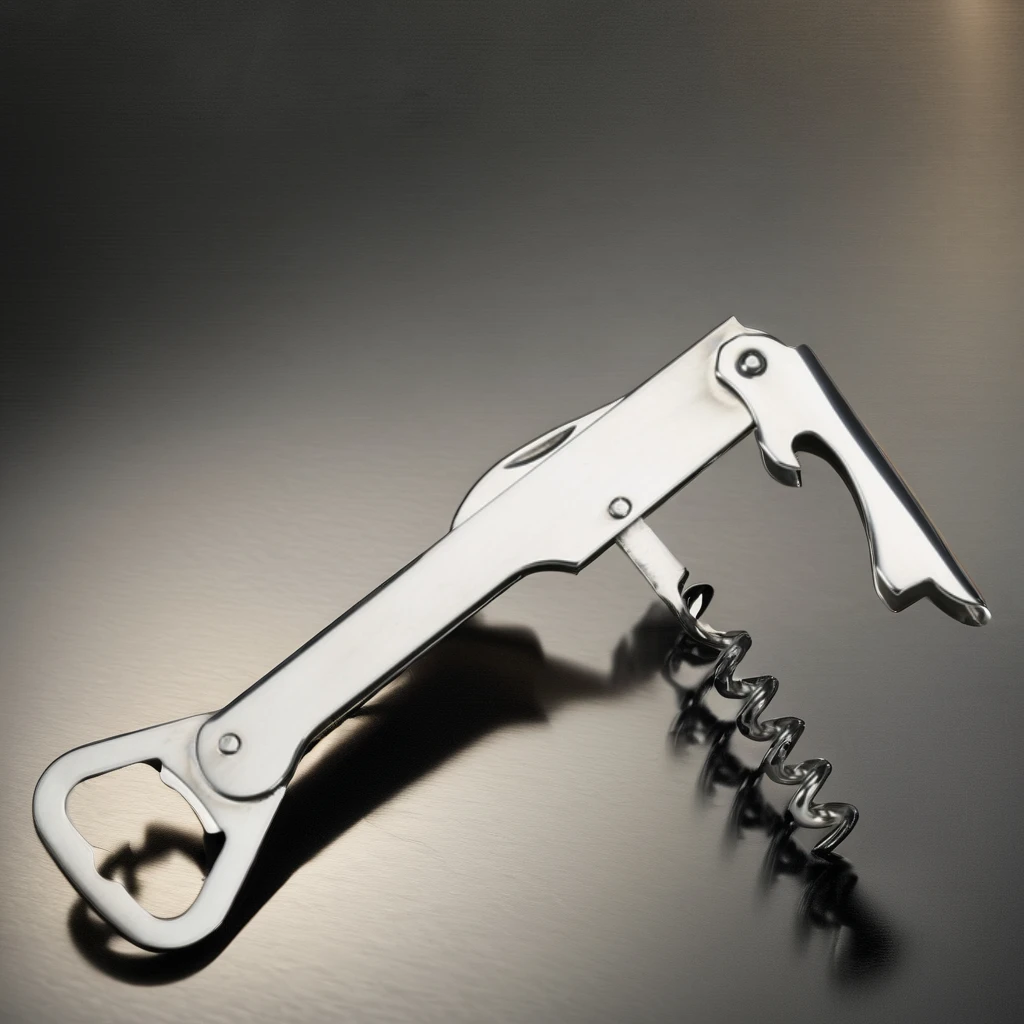 Convenient Stainless Steel Wine Opener and Corkscrew for Bar Owners and Beer Lovers for Opening Bottles