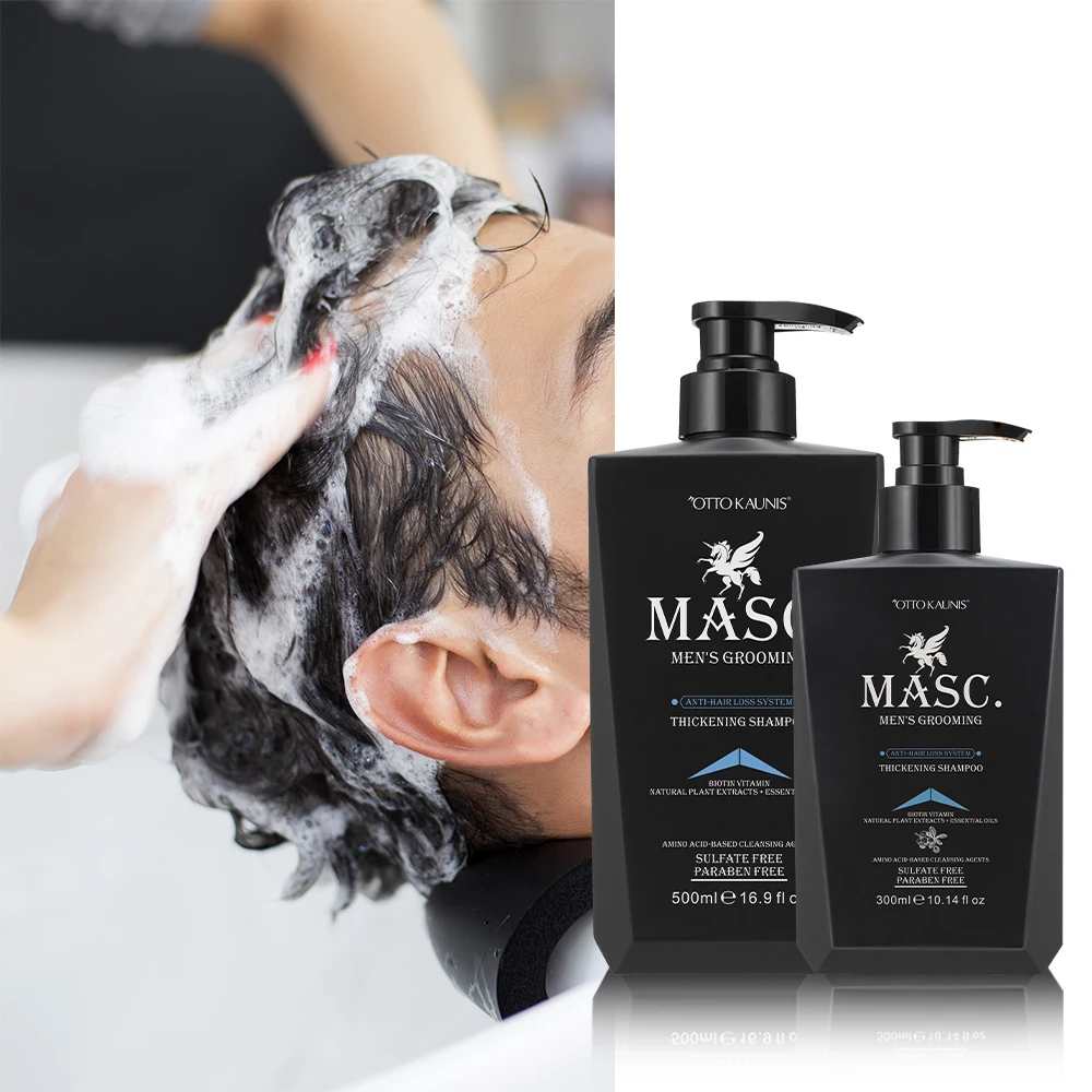 Private Label OEM Organic Argan Oil Deep cleaning Sulfate Free Vegan Moisture Hair Shampoo for Men