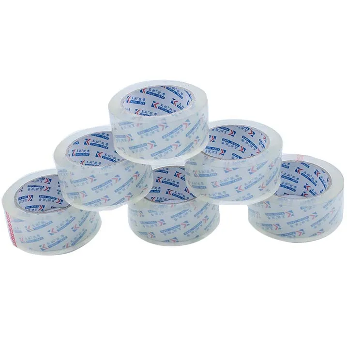 Shipping Box Adhesive Tape Sealing Bopp Carton Shipping Waterproof Packing Transparent Shipping Adhesive Tape