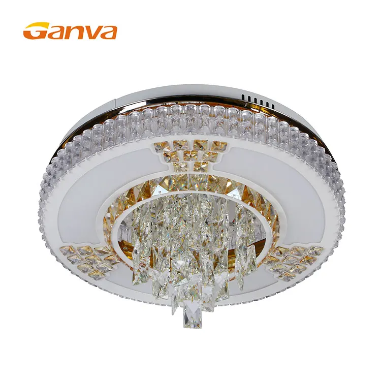 High Quality Luxury Style Home Decorative Living Room Iron Glass Ceiling Light