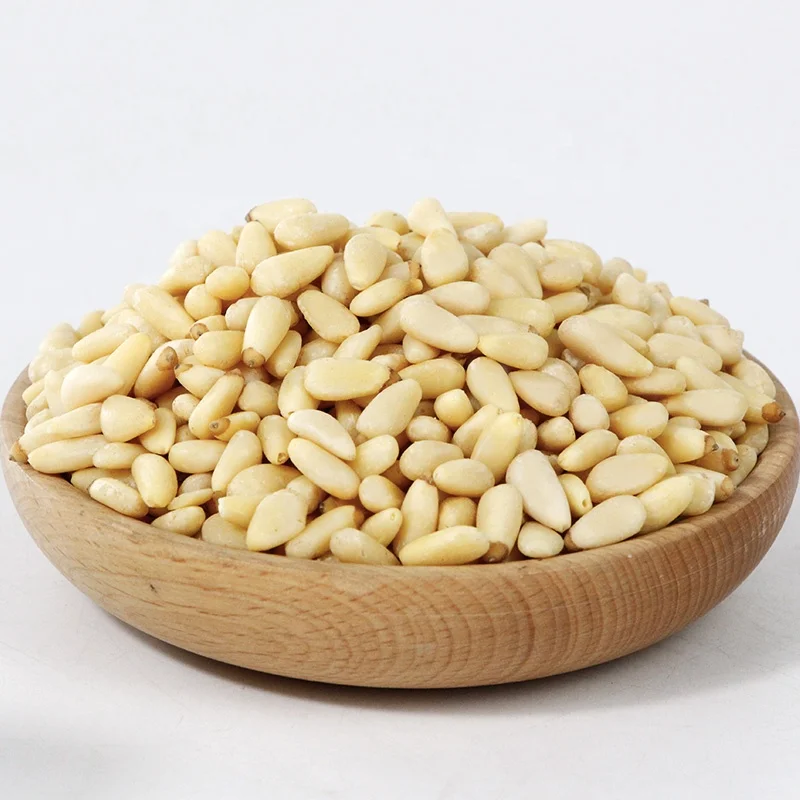 Pure natural wild cedar pine kernel is rich in nutritional value