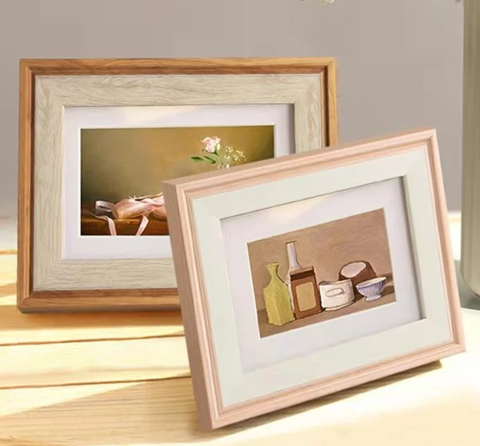 Fashion best selling custom plastic photo frame for home decoration gold metal photo frame