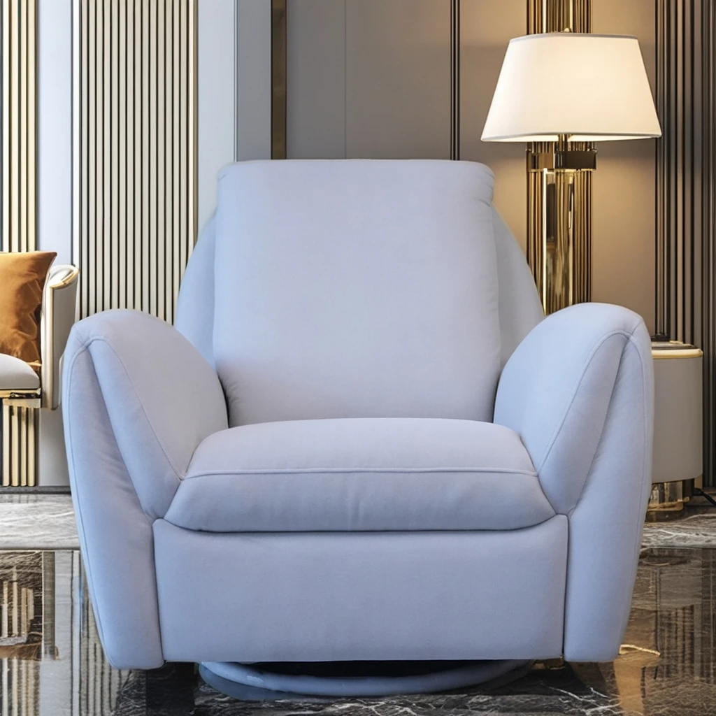 New Arrival Home Movie Theater Sofa Set Manual Function Swivel Ergonomic Design Recliner Genuine Leather Rocking Chair Recliner