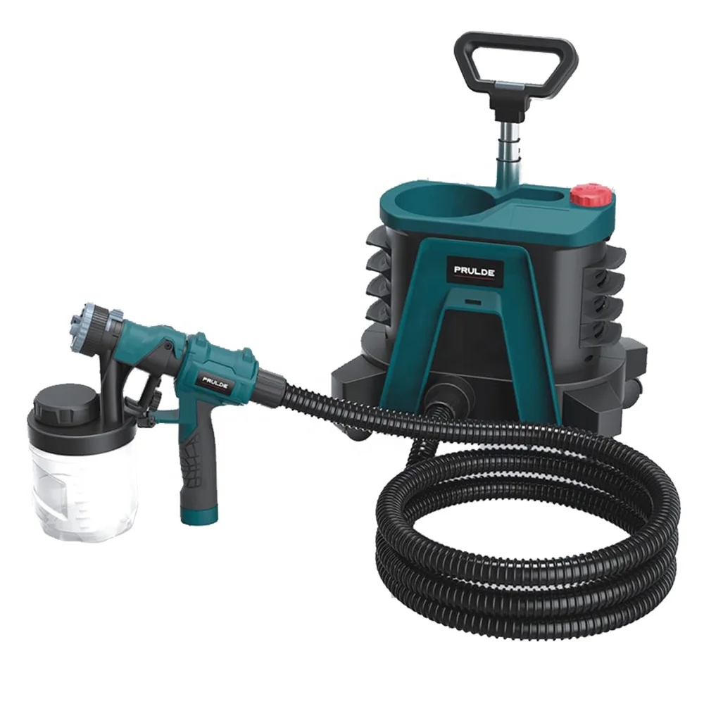 
HVLP Handheld Paint Stain Sprayer Complete Adjustability for Decks, Cabinets, Furniture and Woodworking, Extra Container include 