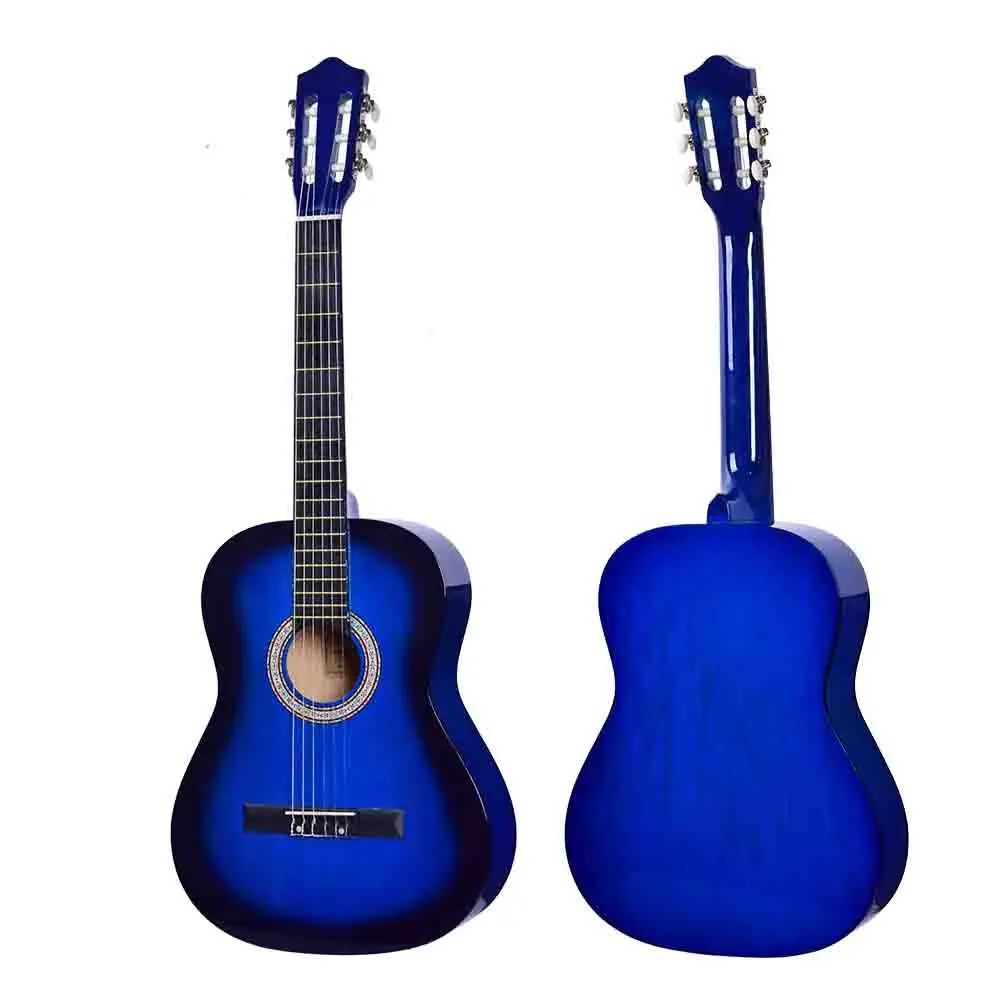 Classical acoustic guitar Wood 39 inch Basswood Bordered Guitar
