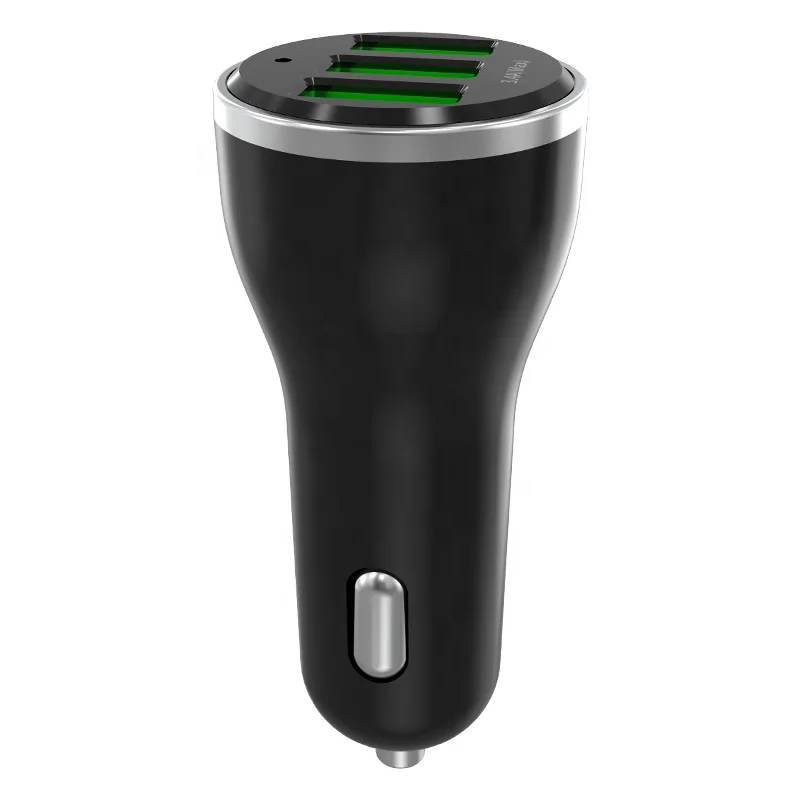 Hot sell wholesale 2.4A quick charging portable 3 usb fast car charger for mobile phone