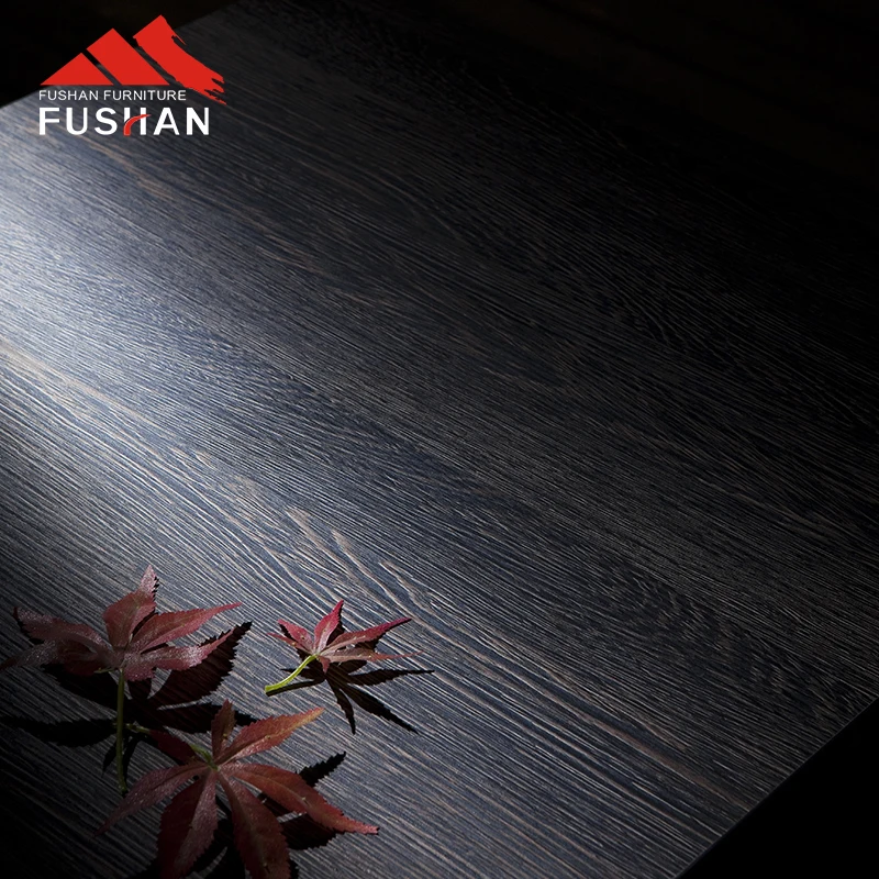 FUSHAN restaurant dining table MDF with wood veneer table top