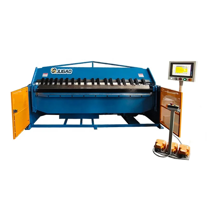 6*2500mm Heavy Duty Hydraulic Sheet Metal Brake CNC Folder Machine For Pan And Box Folding Machine