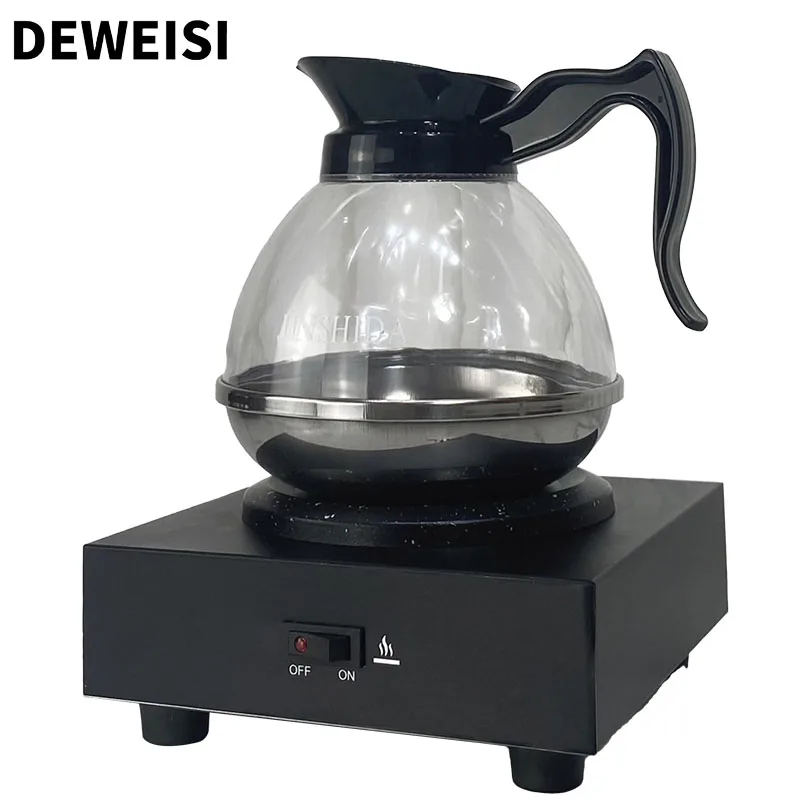DEWEISI commercial coffee warmer single burner decanter warmer plate for cafe break room buffet and commercial use