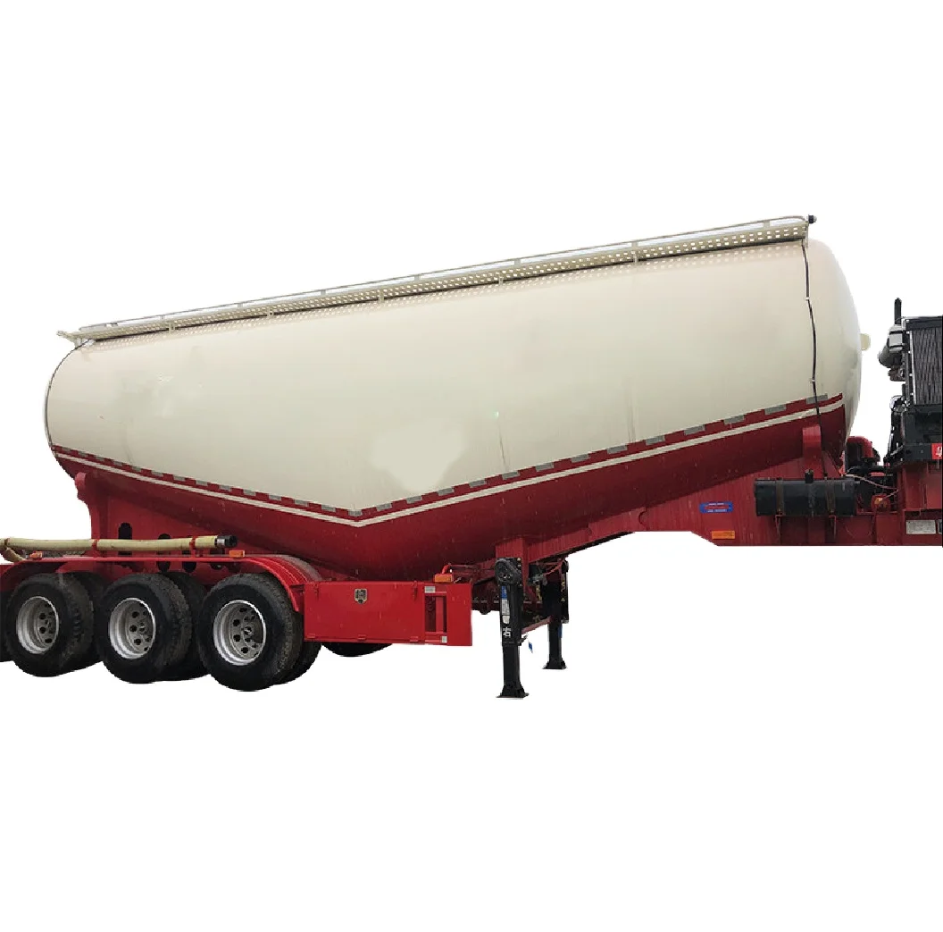 china famous brand 55CBM Bulk Cement Tanker Manufacturers Flour Tankers for Sale Bulk Cement Semi Trailer