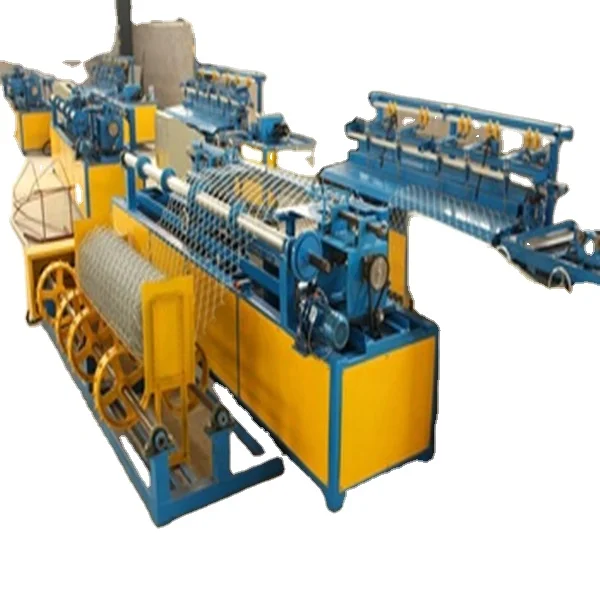 Single rod for double wires automatic chain link fence machine