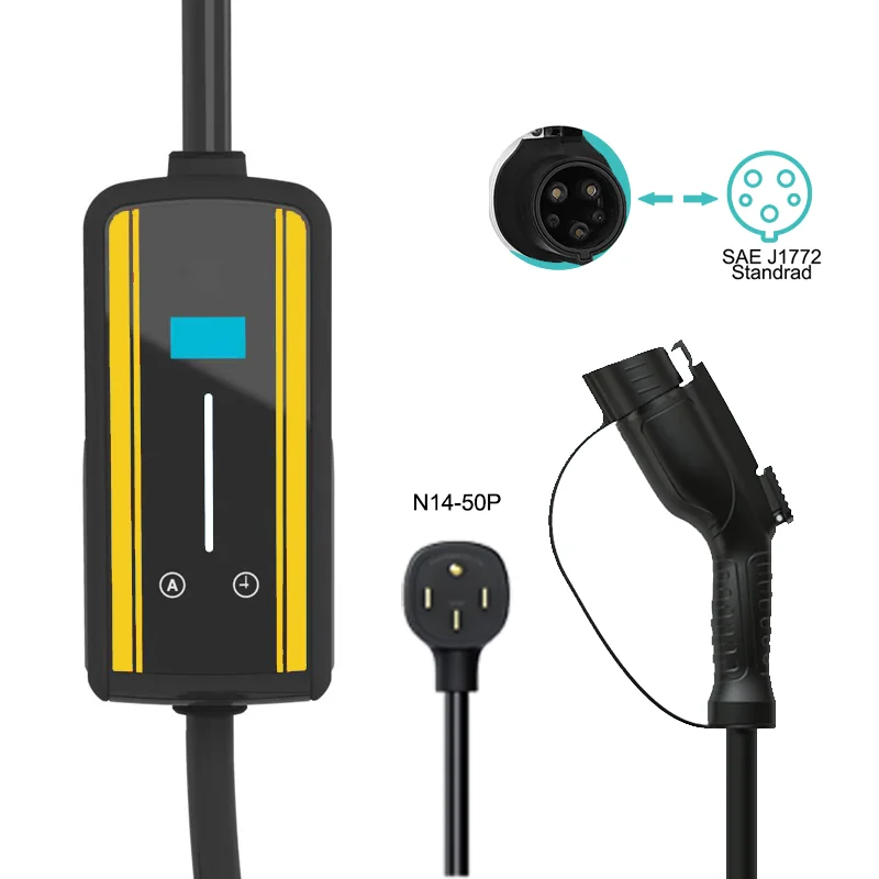 9.6kw EVSE type1 ev car charger j1772 new design 40a portable ev charger for home new energy car charging