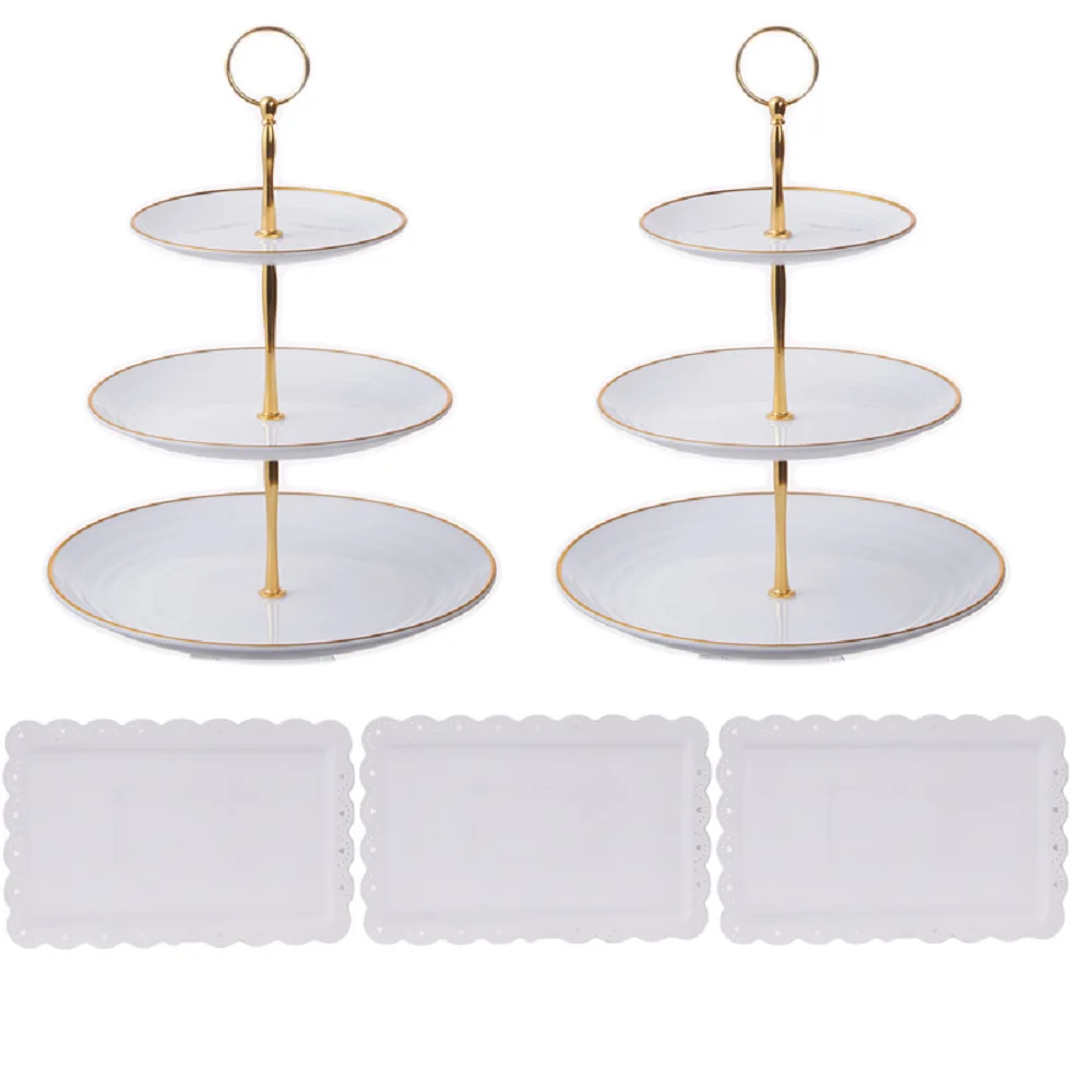 3 Tier Cupcake Tower Stand Plastic Cake Stand Serving Cupcake Holder Cup Cake Tier Stand