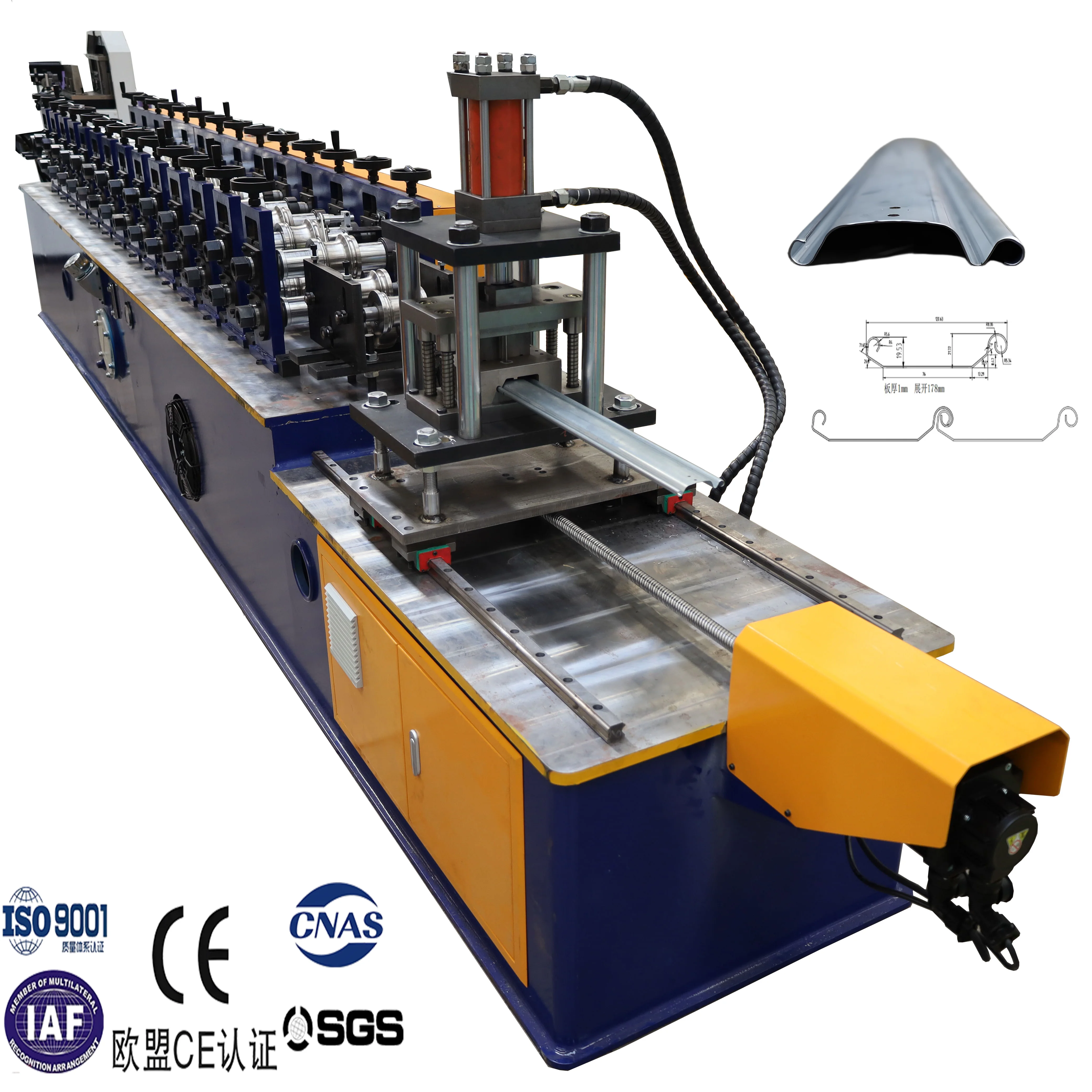 Galvanized sheet aluminium Rolling Door Roll Forming Machine Automatic  Garage Door Shutter Roll Forming Machine for Germany