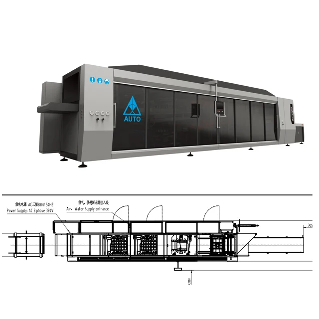 
AUTO Multi-Station High-speed Automatic Plastic Thermoforming Machine Best Choice 