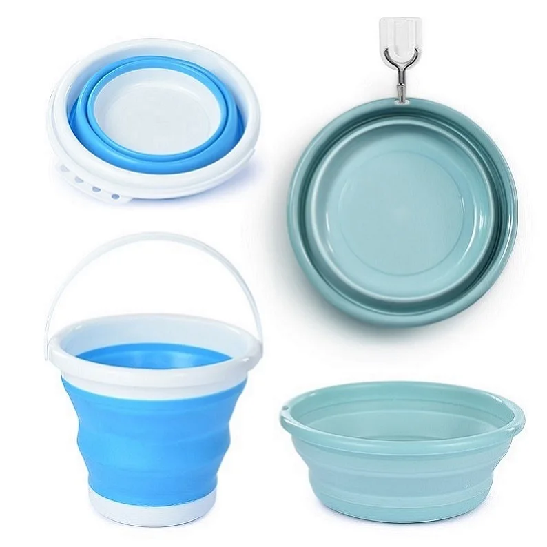 
Plastic Fold Up Washing Travel Portable Portable Foldable Folding Bath Basin 