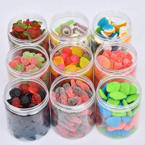 
Halal different shapes fruit flavor sweet sour soft candy gummy candies 