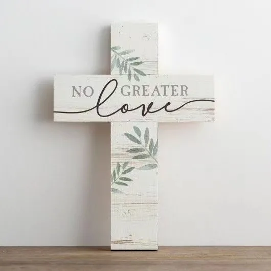 Customized Good Quality Hanging Decor-faith Designed Wood Cross farmhouse decor