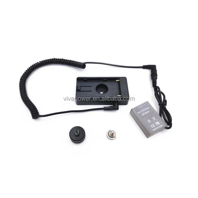 NP F970 F750 Battery Holder Mount Plate Plus PS-BLN1 BLN-1 BLN1 Dummy Battery DC Coupler for Olympus Camera OM-D E-M5 II 2 E-M1