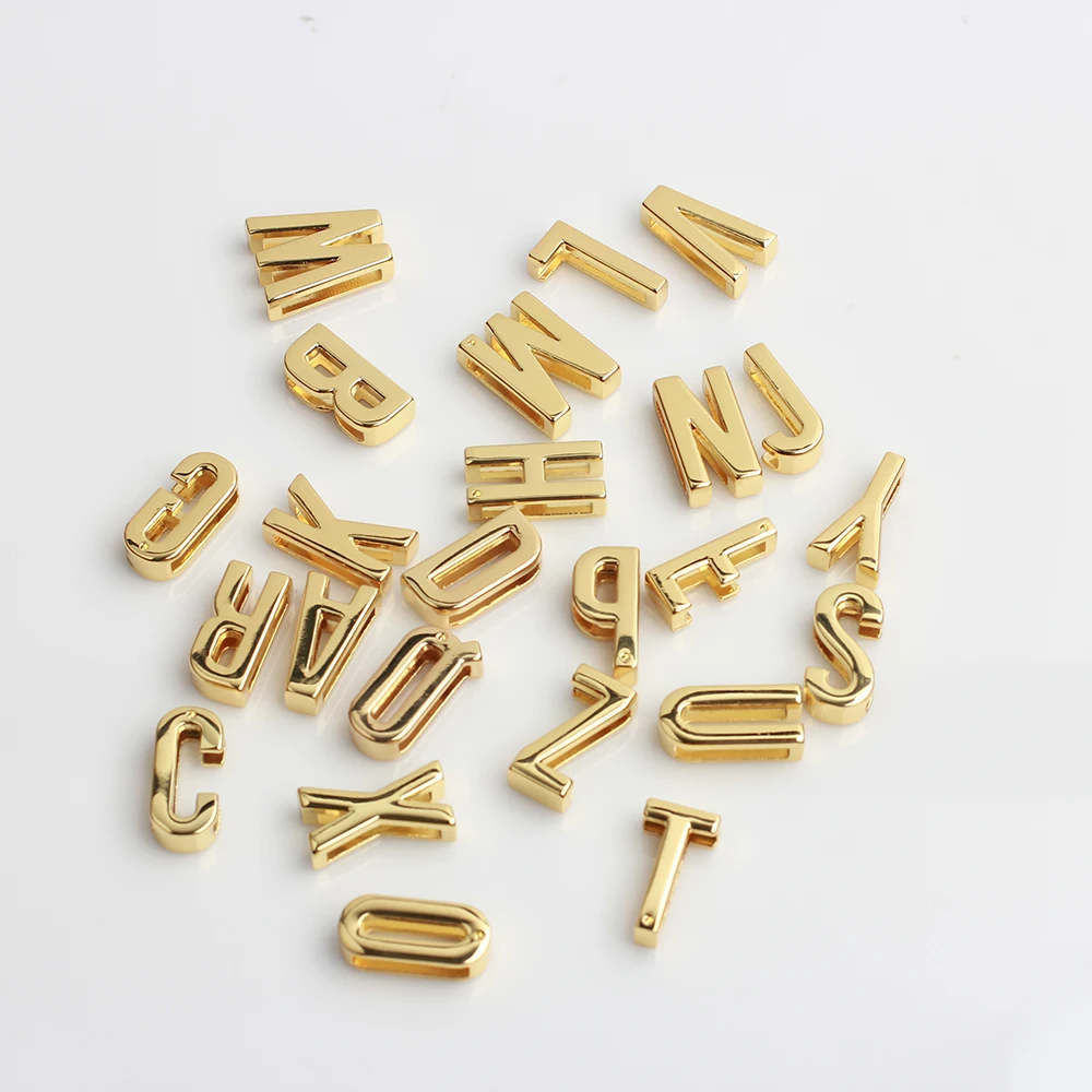 DIY High Quality Factory Price Pet Collar Accessories Full English Alphabetical Metal English Alphabet Letter