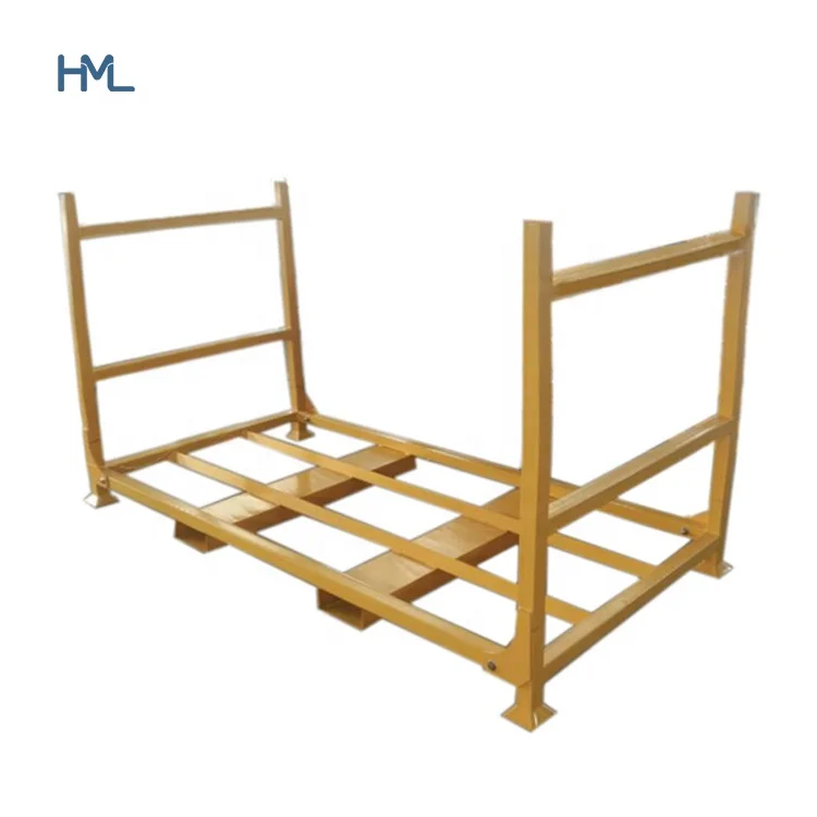 OEM ODM colorful warehouse durable portable metal stackable tyre storage foldable rack