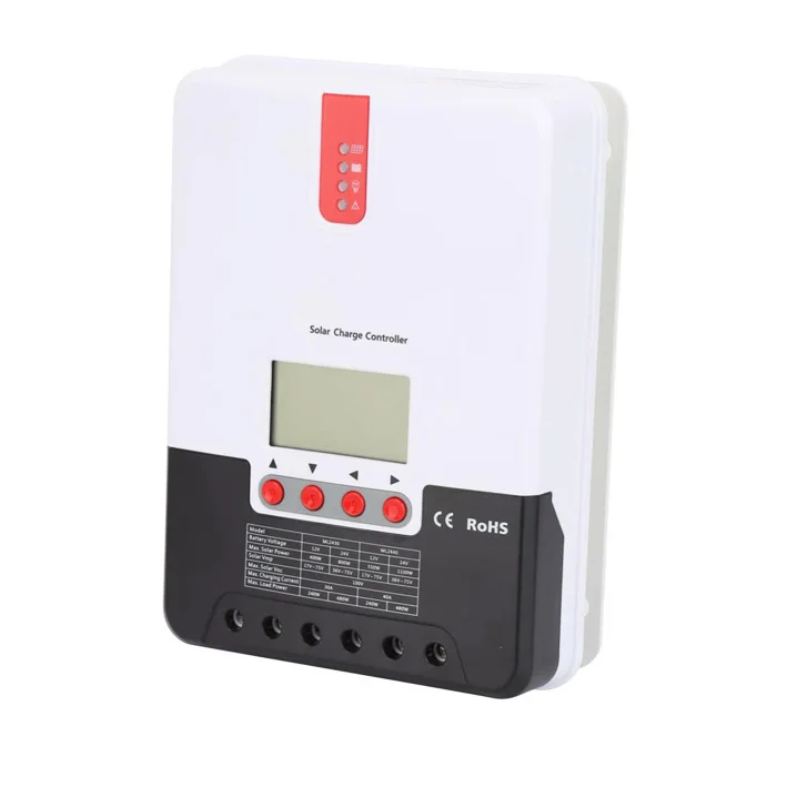 High Quality 30A 12V 24V MPPT Solar Charge Controller With Bluetooth LCD Display ML2430