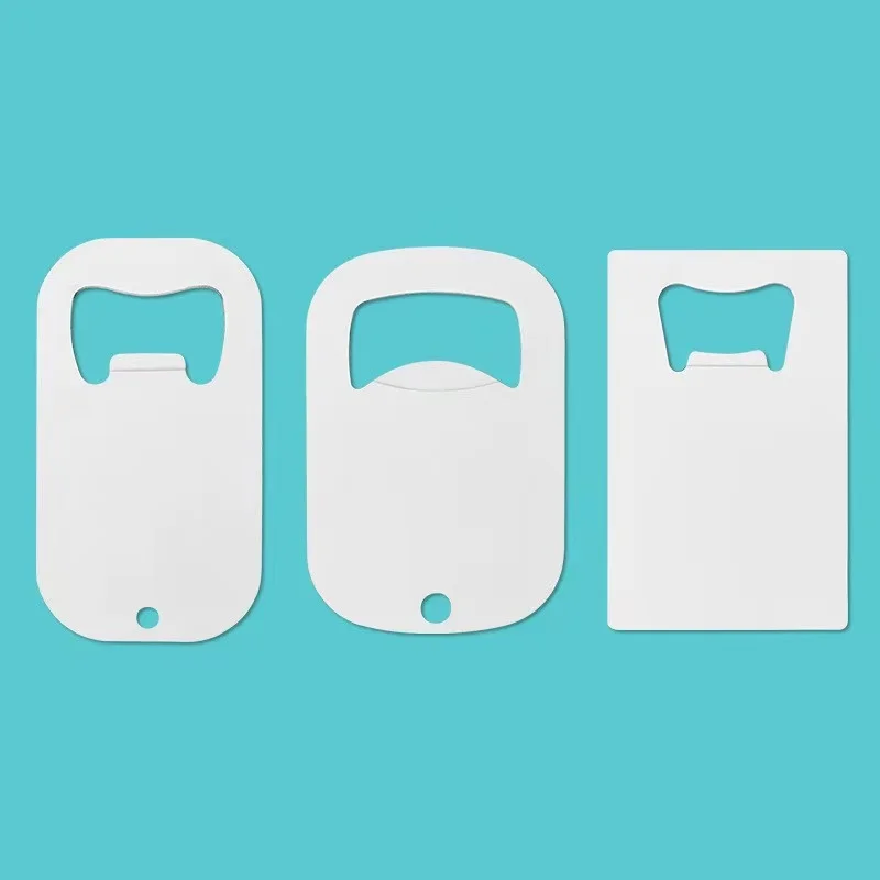 Factory Wholesale Customized Logo Metal Can Opener Key chain Promotion Sublimation Blanks Stainless Steel Keychain Bottle Opener