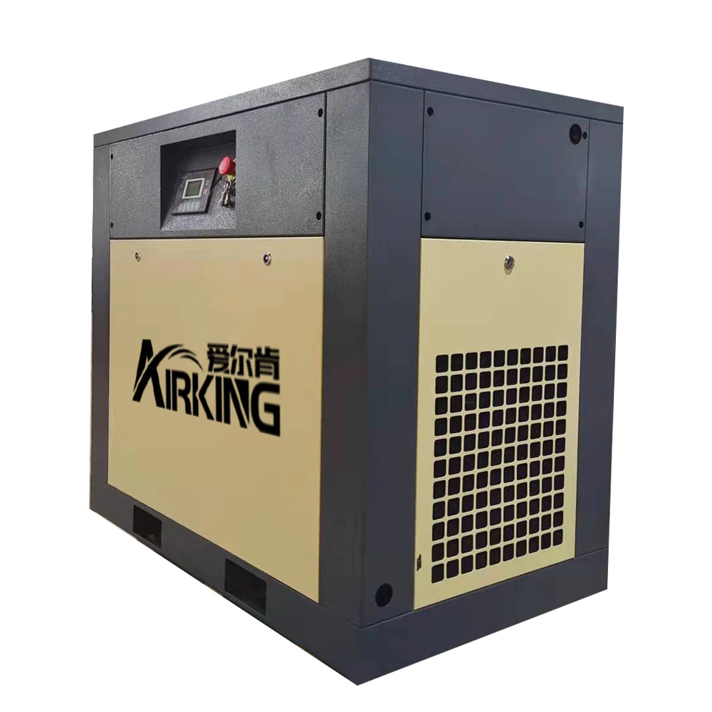 High efficiency 15 HP 11 KW 8 Bar 10 bar  IP 23  Screw Air Compressor Machine For Rice Color Sorter