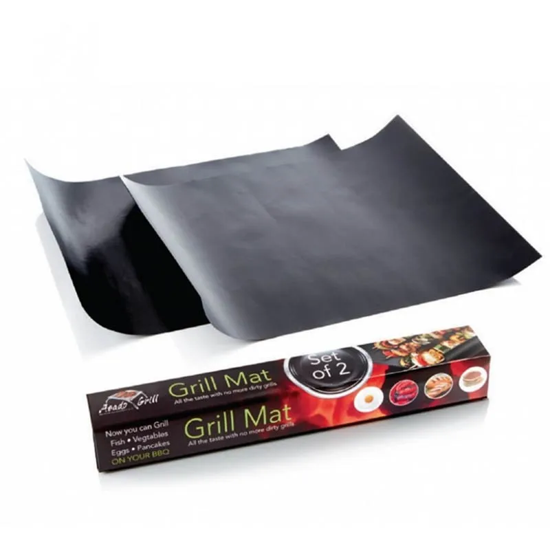 China Supplier 0.2mm PTFE Fireproof Barbecue Mesh BBQ Grill Mats Grill Accessories