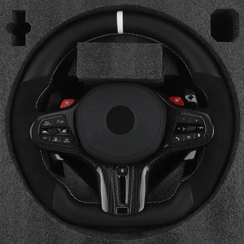 Кожаное рулевое колесо с кнопкой M1 M2 для BMW M3 G80 M4 G82 X3 G01 X4 G02 X5 G05 X6 G06 G11 G12 G20 G30 Z4 G29