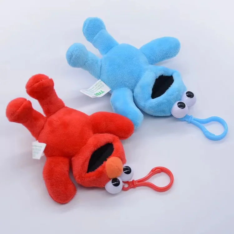 12cm Sesame Street Elmo Cookie Demon Kawaii Cute Plush Soft Stuffed Cartoon Toys Dolls Kids Gift Keychain Pendant Decoration