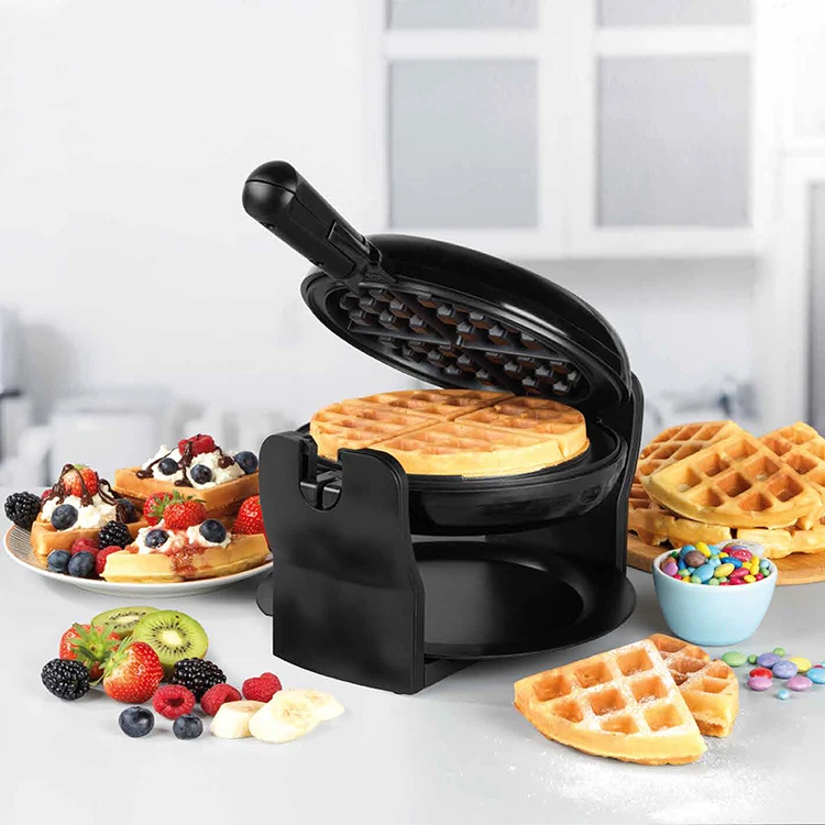 
22878 220v round electric rotating flip waffle maker with rotating function  (60789189695)