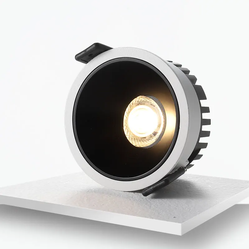 LED Ceiling Spot Light 10W Adjustable Recessed Down Light Aluminum Anti glare LED Ceiling Lamp IP20 Warm White