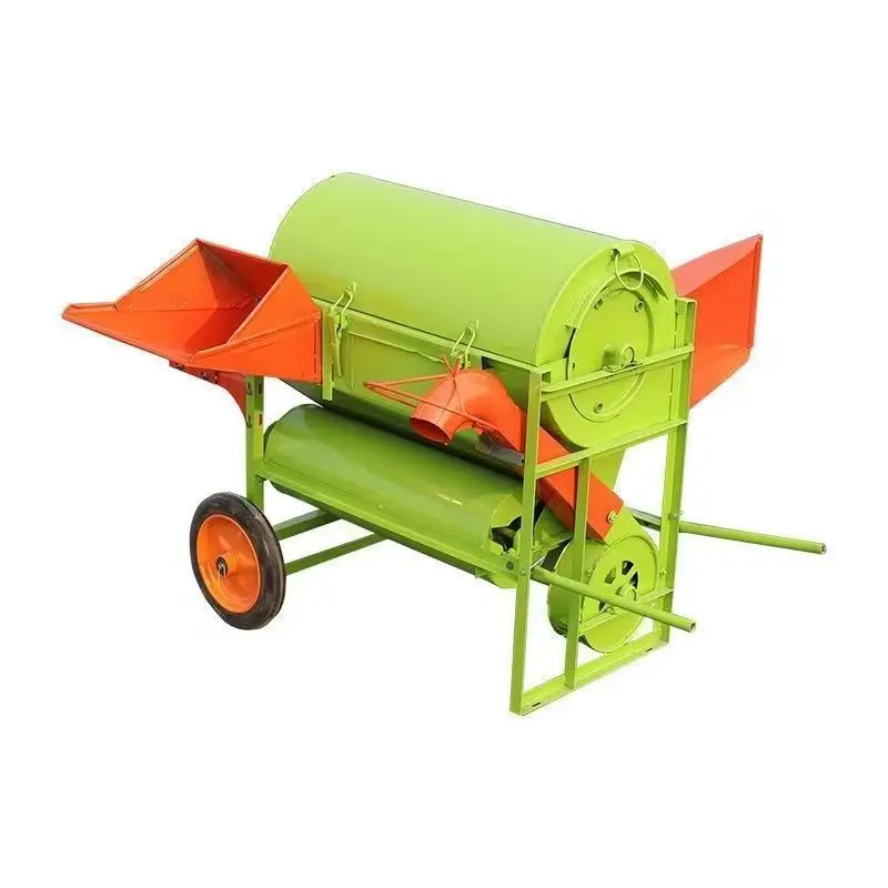 Threshing machine full feeding threshing belt winnowing rice agricultural fully automatic household bagging rice