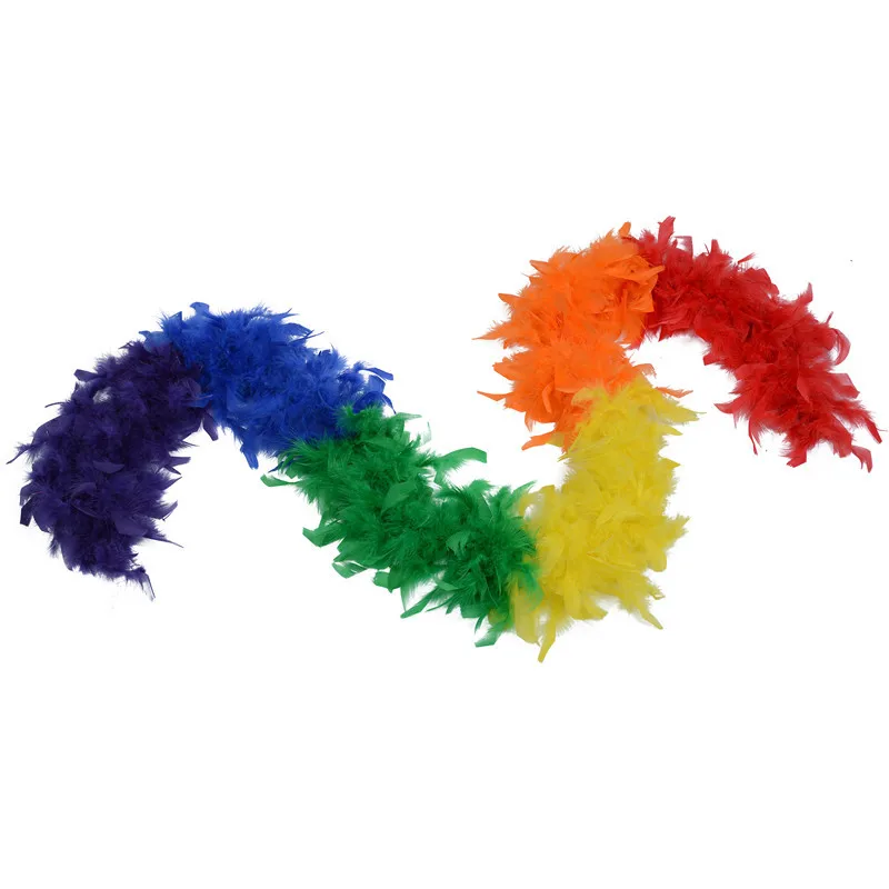 Новинка Роскошный аксессуар для костюма Mardi Gras Feather Boa длиной 72 дюйма