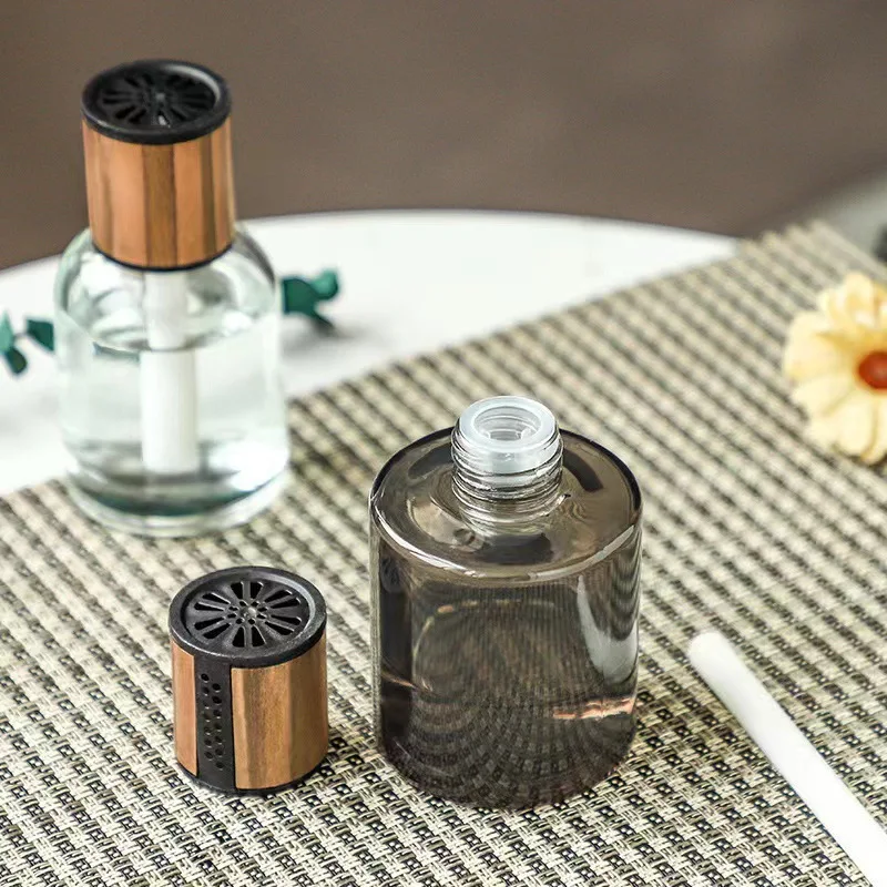 Large Capacity Glass Aromatherapy Bottle with Dropper Home & Car Use Non-Fire Pot for Aromatherapy