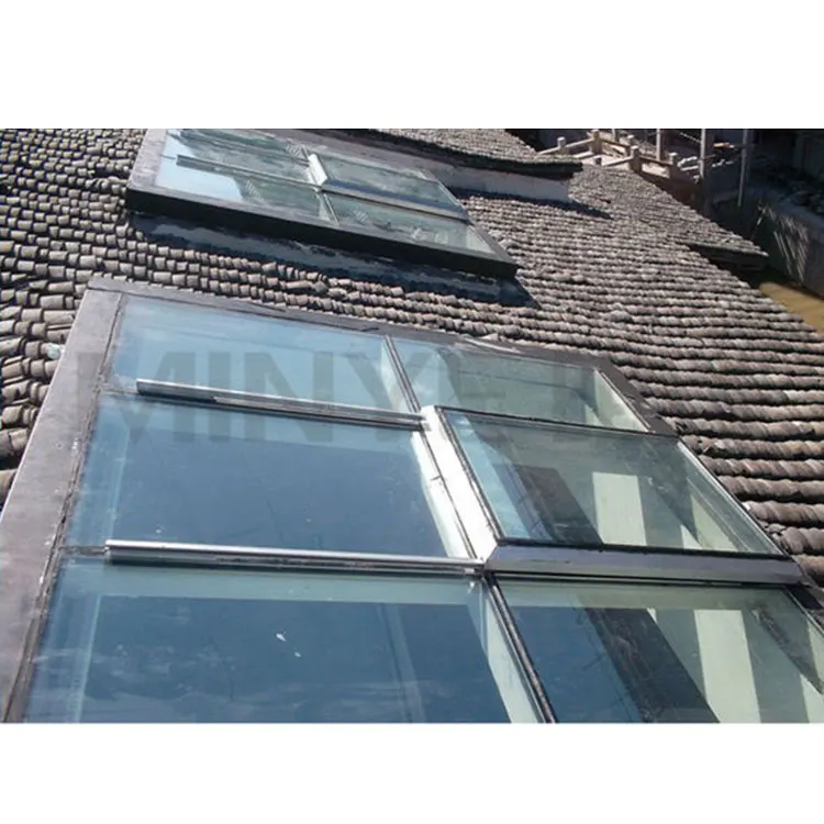 Aluminum profile outward opening glass roof window skylight