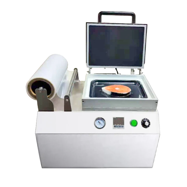 Manual seafood  packaging sealing vacuum skin machine