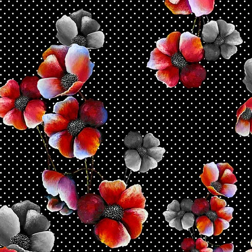 100% polyester popular crepe series print fabric