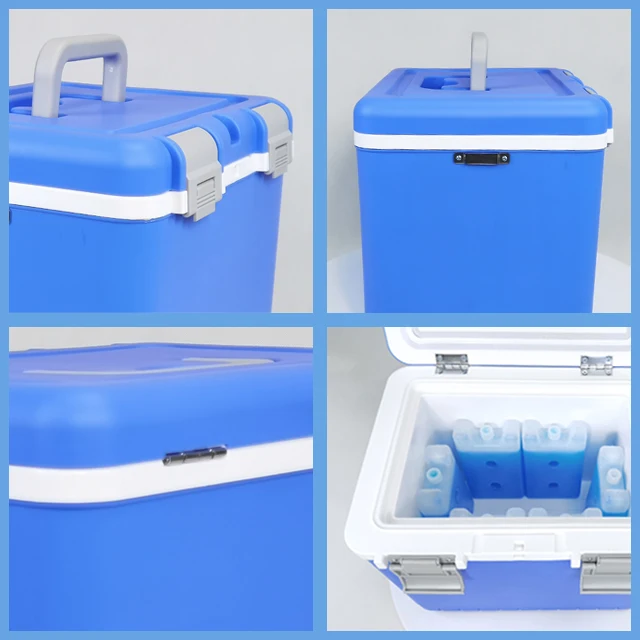 Custom Medical Organ Transport Portable Cooler Wine Beer Styrofoam Ice Chest Thermal Cooler Box thermometer