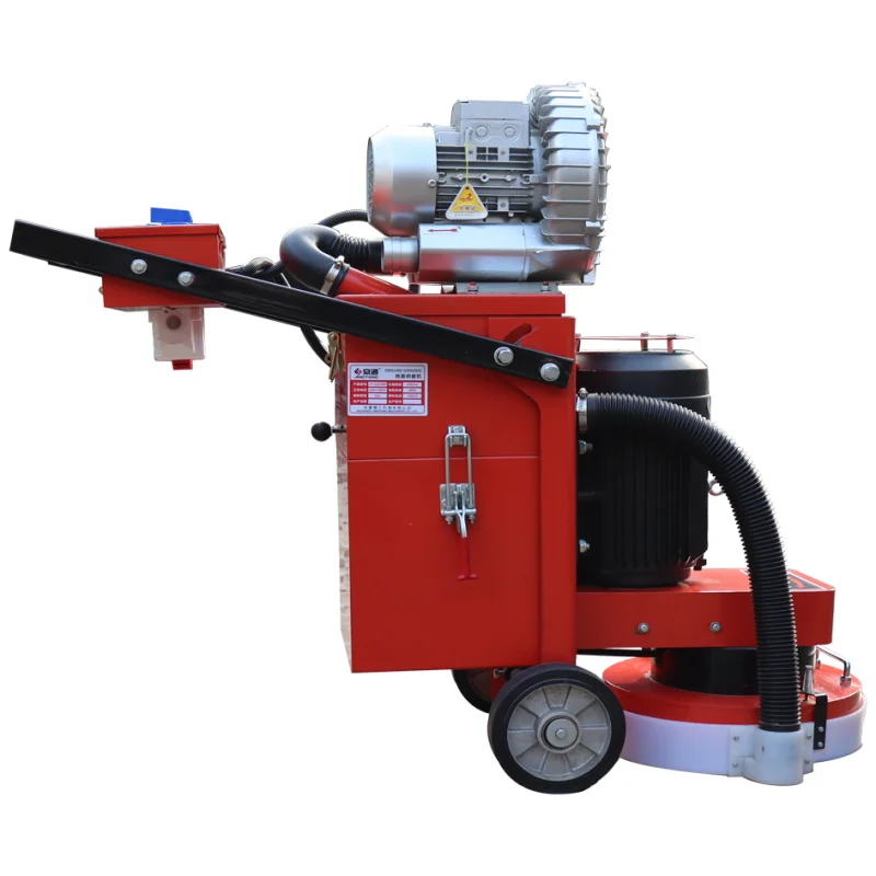 High Quality Durable Double Motor Electric Power Concrete Floor Grinding Machine With Vacuum Cleaner For Construction